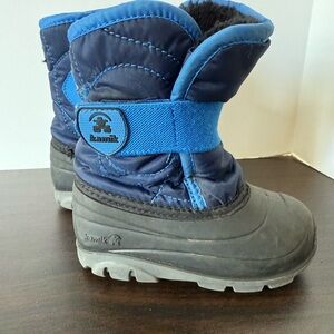 Kamik Kids' Navy and Black Snow Boots